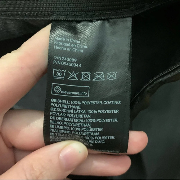 H&M Black Pleather Leggings Pants Womens Size 10 Vegan Leather Biker Grunge - Picture 5 of 6